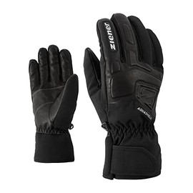 Ziener Adult Glyxus AS(R) Alpine Ski Gloves, Winter Sports, Waterproof & Breathable., black, 9.5