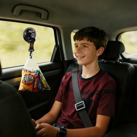 REDCAMP 2 Pieces Heavy Duty Suction Cup Anchor Tie Down, Removable Extra Strong Suction Cup Hooks for Car RV Trunk Window Glass