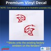 Reflective Concepts Hellcat Emblem Overlay Decal Stickers - 15-18 Challenger