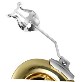 CAXUSD Clip-On Trombone Bell Lyre - Trumpet Music Clip Holder Sheet Music Instrument Rack Trumpet Lyre Clamp Valve Slide Rail Marching Music Clamshell for Trombone and Trumpet