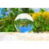 ChezMax Crystal Glass Sphere Ball with Stand Decorative Ball Crystal