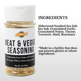 KC Natural - Paleo AIP Seasoning and Salt Bundle (3 Pack) - Mastodon Rub (2.5 oz), Seasoned Sea Salt (2.5 oz), All Purpose Seasoning (2.5 oz)