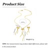 Choistily Gold Bow Necklace Earrings Set Bow Jewelry Set Dainty