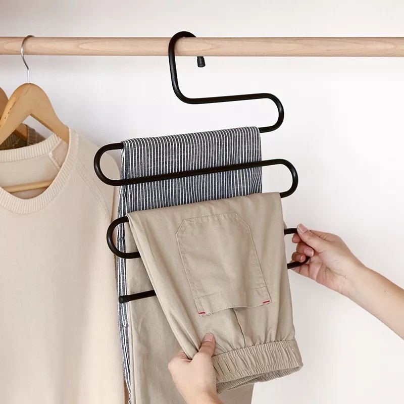 Clicmania Gancho Organizador Ropa Percha Pantalones Anti Deslizante