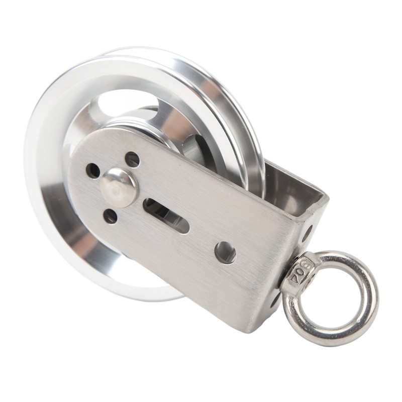 Cable Pulley Wheel Stainless Steel 360 Degree Rotation Traction Wheel