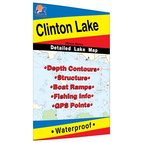 Clinton Lake (Illinois) Fishing Map
