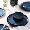 LERATIO Ceramic Plate Set of 6,8.5 Inch Reactive Glaze Light