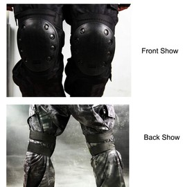 YJZQ Adult Teens Protective Gear Set Collision Avoidance Skateboarding Knee Elbow Pads Support Sport Hard Shell Kneecap Brace Fitness Cycling Basketball Ski Elastic Knee Sleeve Injury Protector Guard