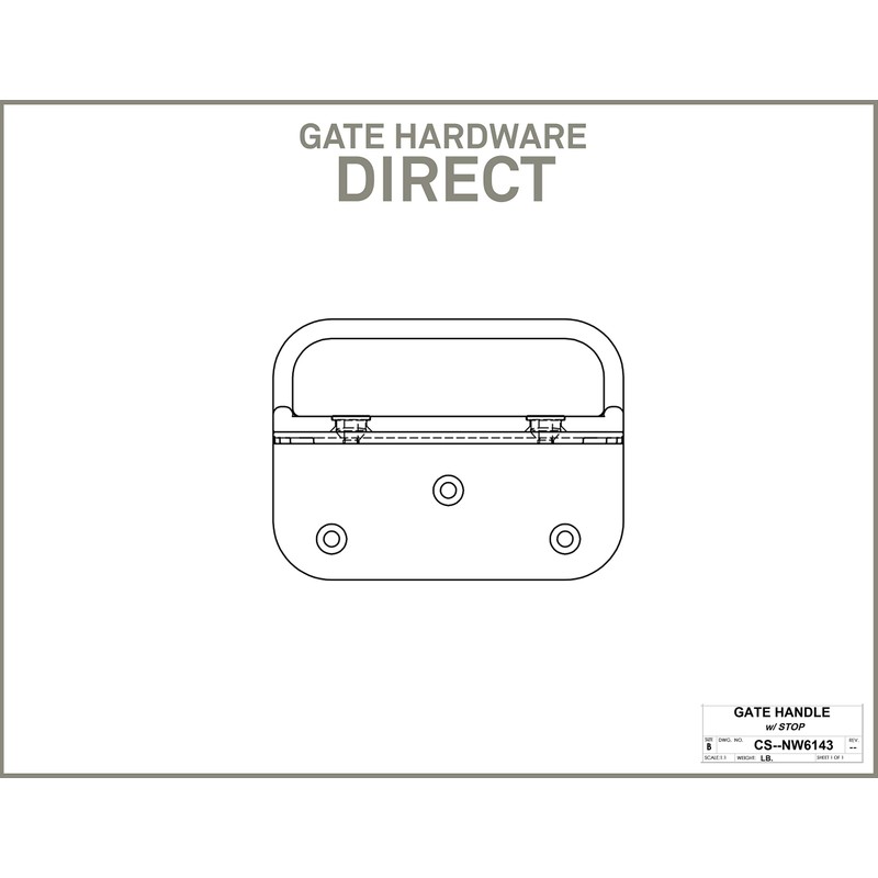 Black Nylon Polymer Gate Handle and Gate Stop | Fasteners