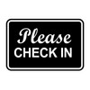 Signs ByLITA Classic Framed, Please Check In Sign (Black) -