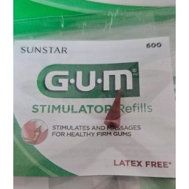 GUM Stimulator Refill Tips Gingival Stimulator Tip Refills, 36/Pkg, Sunstar