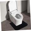 jojofuny U-Shaped Toilet Mat, Black, 55.80X55.00CM (21.93X21.61IN), Bathroom Rug, Polyester,
