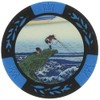 Casino Chip Marker Ukiyo-e B Blue MK0138