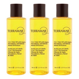 Pack 3 Óleo Tratamiento Capilar 3 En 1 Terramar De 98mls C/u