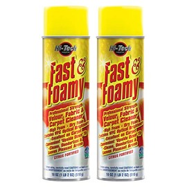 HI-TECH Fast & Foamy Carpet & Upholstery Cleaner with Upside Down Spray Nozzle (2 Pack)