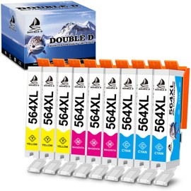 DOUBLE D 564XL Compatible Ink Cartridge Replacement for HP 564XL 564 XL High Yield for HP Photosmart 7520 6520 5520 5510 Deskjet 3520 3522 Officejet 4620 Printer (C/M/Y)