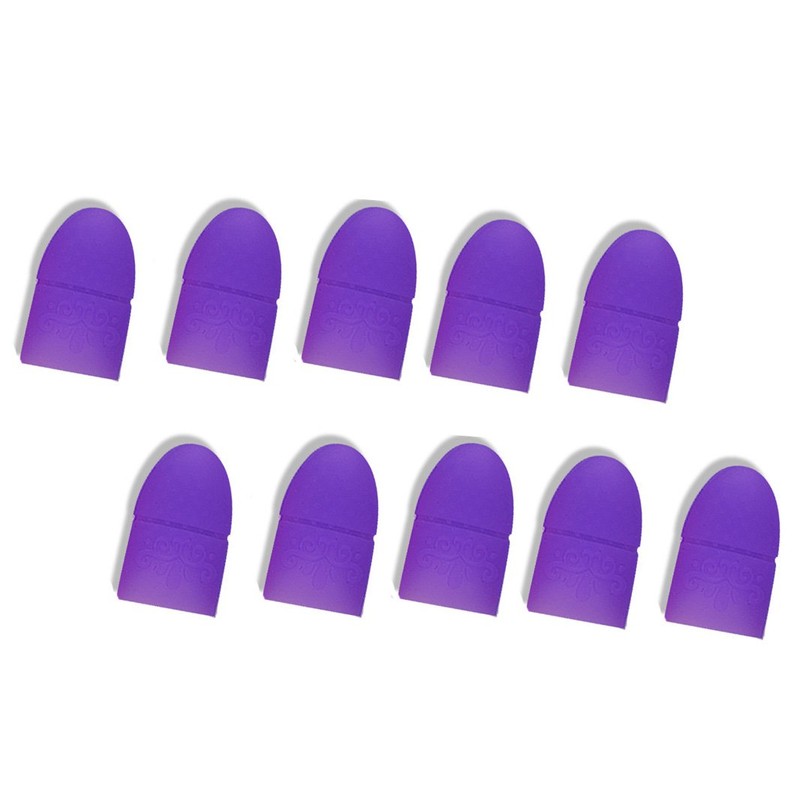 10Pcs/Set Reusable Silicone Nail Soakers UV Gel Nail Polish Remover