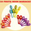 JOYIN 24 Pcs Cinco De Mayo Mini Wooden Maracas Musical