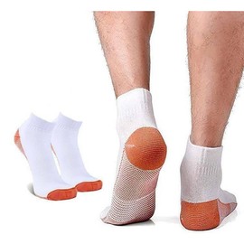 Compression Foot Sleeve (1-Pack) - Size: Large/XLarge, Style: Black Copper Ankle