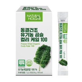 네츄럴올가 동결건조 유기농 곱슬 컬리 케일 1박스 (박스당 1g x 30... Natural Olga Freeze-Dried Organic Curly Kale 1 Box (1g x 30 per box)