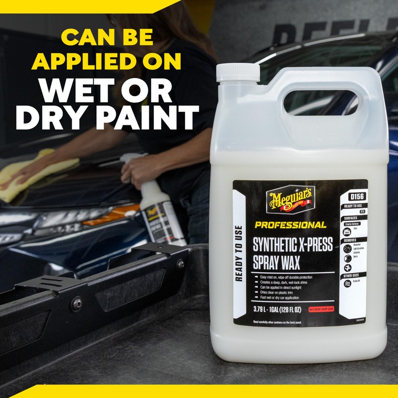 Meguiar's D15601 Synthetic X-Press Spray Wax for Car Detailing, Creates