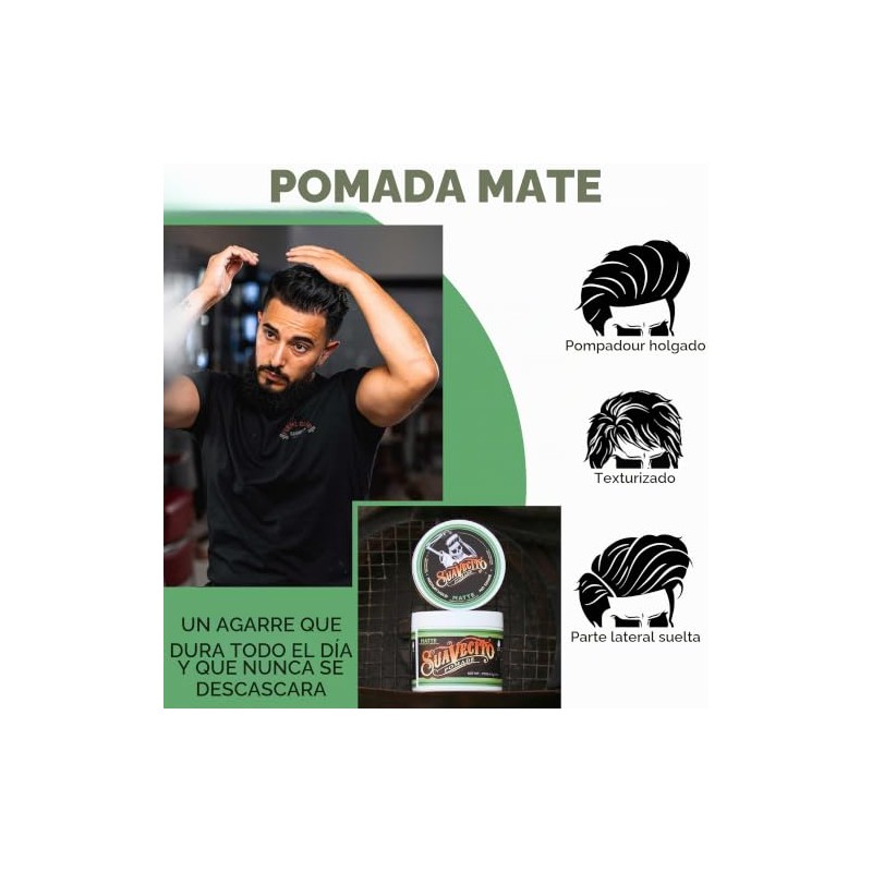 Suavecito 2 Piece Pomade, Matte, 8 Ounce