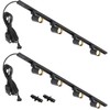 Hiiglxii Plug in Track Lighting with Power Cord, 8 Light