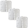 Stone Harbor Hardware 4" Door Hinges, 5/8" Radius Corner, Polished
