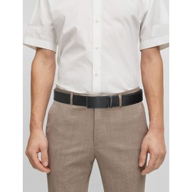 SKiporty Mens Belts Leather Ratchet Belt Adjustable for Jeans Dress Pant Brown