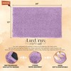 LuxUrux Bath Mat-Extra-Soft Plush Bath Shower Bathroom Rug, 1'' Chenille