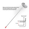 defull 12" Deep Fry Thermometer with Clip Instant Read Dial