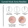 Kzouenzu Pimple Tool Set [8 Pieces], Pimple Squeezing Tool, High-Quality