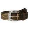 ARIAT Men's Wave Diamond Stitch Centre Belt, brown