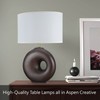 Aspen Creative 40240-09-1, Table Lamp Satin Nickel Finish, Size: 11-7/8"