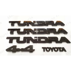 Toyota OEM OVERLAY Gloss black Door Rear Tailgate Tundra 4X4 Toyota Emblem 2007-2013 Tundra