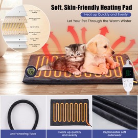 Puppy Incubator with Heating and Oxygenator, Incubator for Puppies, Kitten Incubator, Dog Incubator for Puppies, Puppy Whelping Supplies with Puppy Bed Mat, Temperature and Humidity Detection