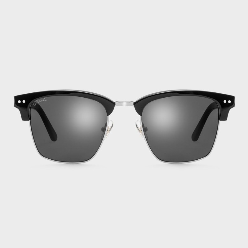 SIROKO - Bronx Metal Sunglasses - Black, Black, One Size,