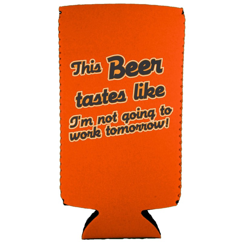 This Beer Tastes Like Slim Can Coolie (Orange)