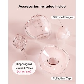 19/21/24 mm Flange Insert, Compatible with KISSBOBO GLE10, Original Replacement Breast Pump Accessories