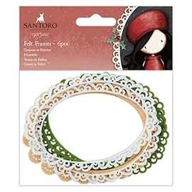 DESIGN OBJECTIVES LTD (3PL) GORJUSS Felt Frames 6/PKG, Multi, One Size