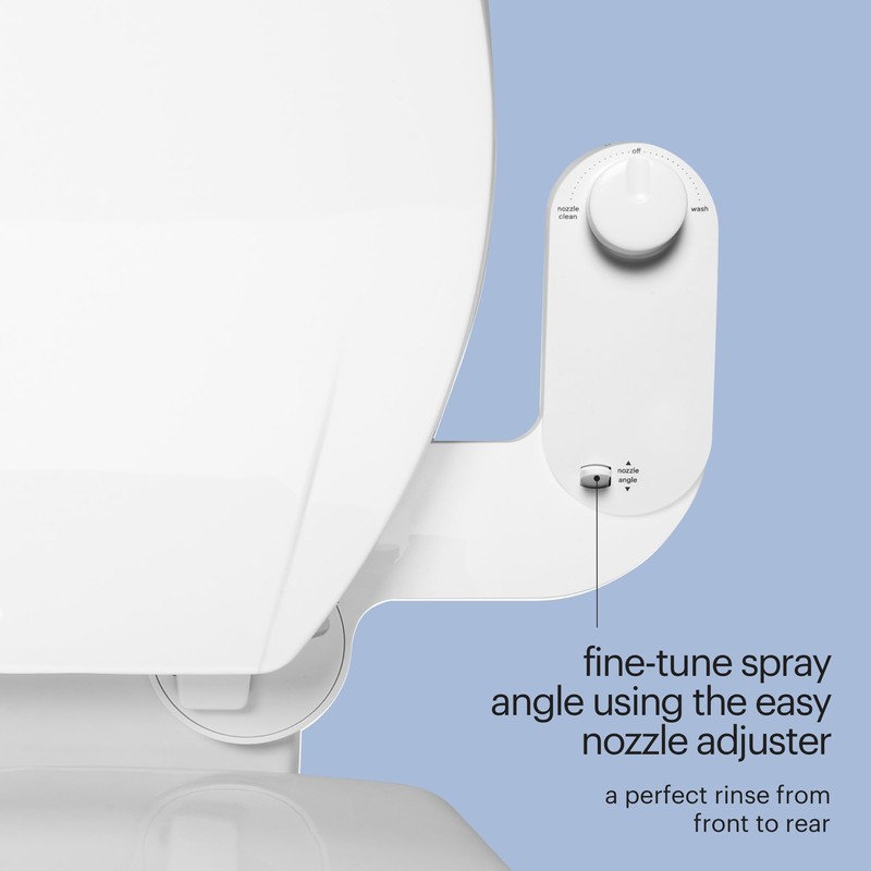 Brondell Fresh Spa Adjustable, Bidet Attachment FSA-15 for Toilet Seats