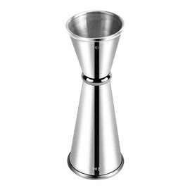 Delgeo Stainless Steel Cocktail Jigger-Spirit Measure, Professional Bartender Beverage Measuring Cup,Single/Double Measures 30/60ml