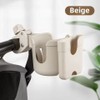360° Rotating Baby Stroller Cup Holder with Phone Slot, Clamp