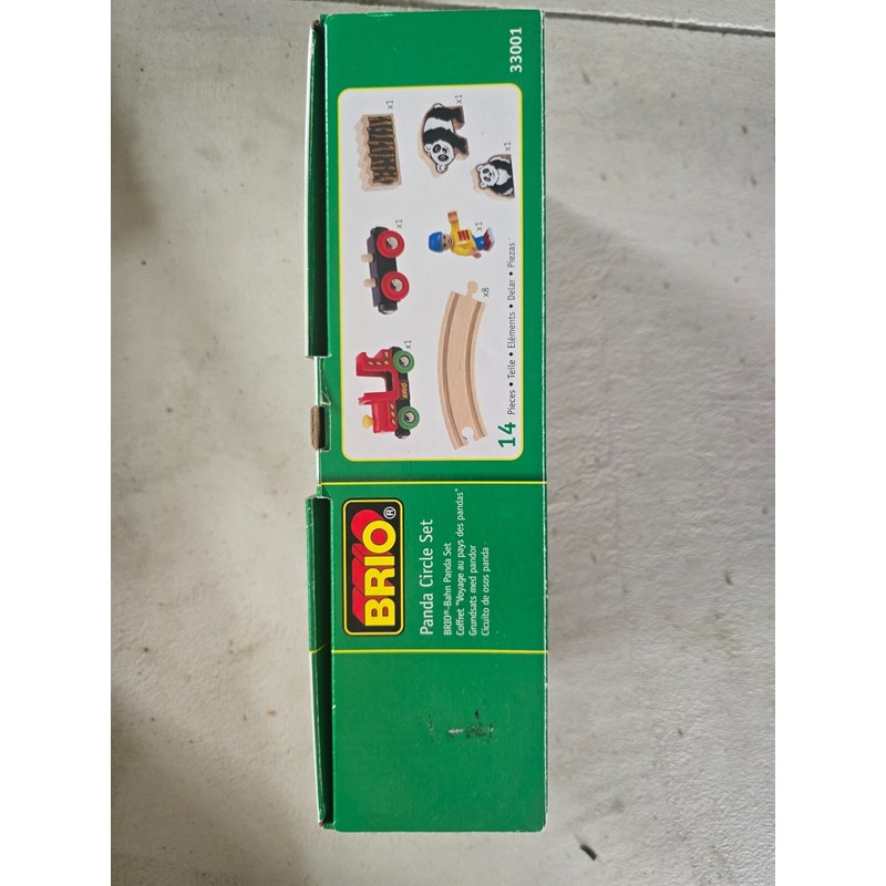 BRIO Panda Circle Set 33001 Wooden Engine Railroad - New