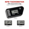 RileyFine RQ-HM016R Digital Hours Tachometer, Black