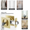 Malimali Pocket Door Lock, Pocket Door Hardware Square Door Lock