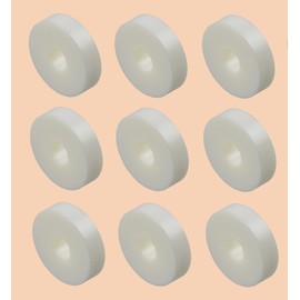 TERF® White Nylon Spacer Washer M6 (6mm) X 24mm X 10mm Nylon Spacer Washers Size: 6mm Inside Diameter (Hole) X 24mm Out Side Large Diameter X 10mm Thickness - Pack of 8