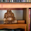Purity Style Large Laughing Wooden Buddha