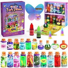 Alritz Alritz Fairy Mixies Potion Kits for Kids, 20 Bottles Magic DIY Mixies Potions, Christmas Decorations Families Party Ornaments Creative Crafts Toys Gifts for Girls and Boys Ages 6 7 8 9 10 11+