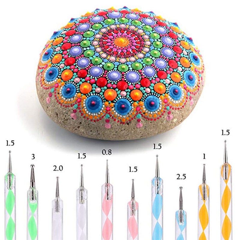 Kingsie 13 Pcs Dot Painting Tools Mandala Dot Tools Mandala